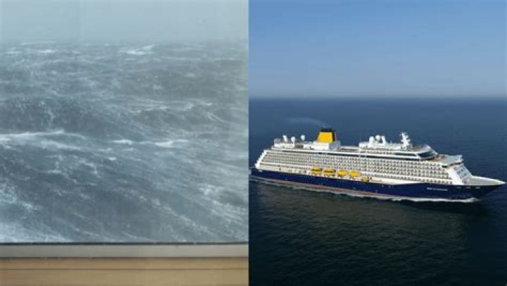 Battling The Elements: Cruise Ship Navigates Treacherous Storm