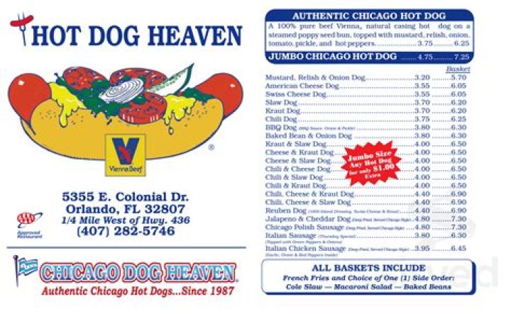 Discovering The Delights Of Hot Dog Heaven Menu