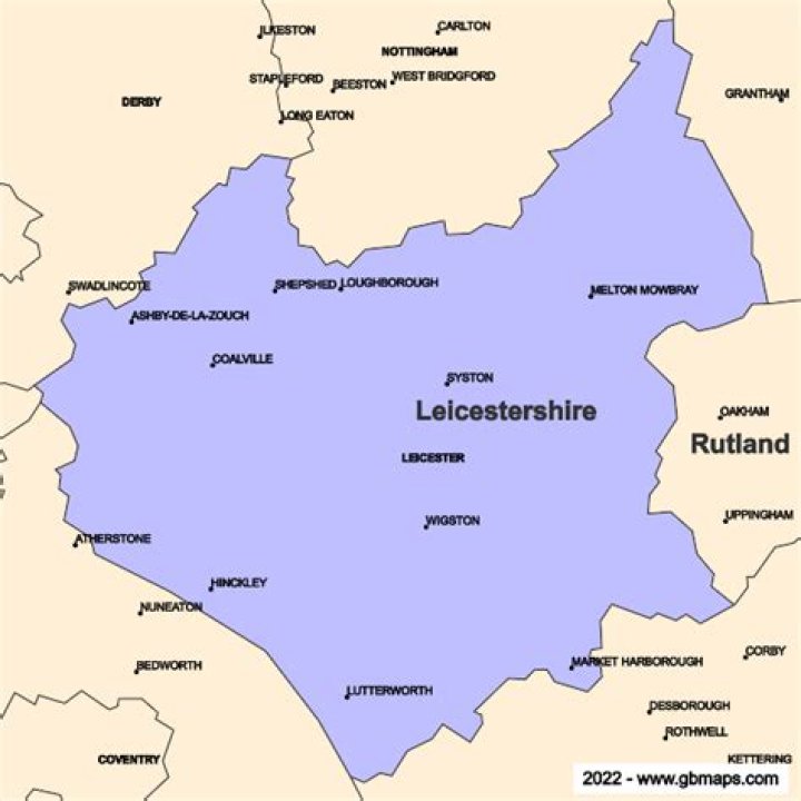 Browse The Comprehensive Map Of Leicestershire