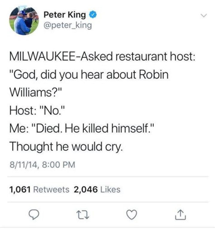 Peter King's Controversial Tweet: A Deeper Dive