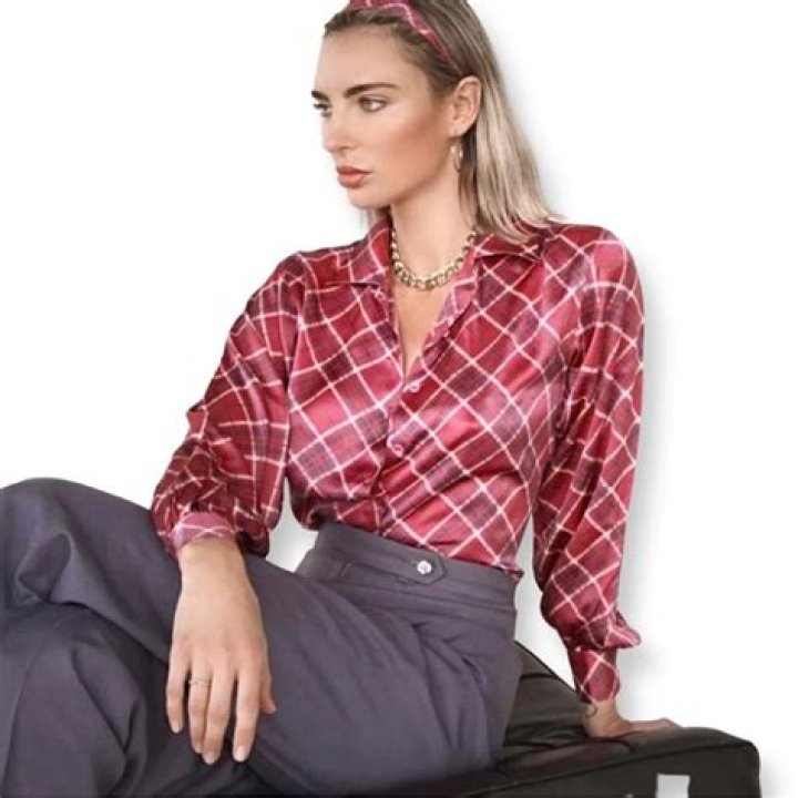 Gorgeous Plaid Silk Blouse: Elevate Your Style