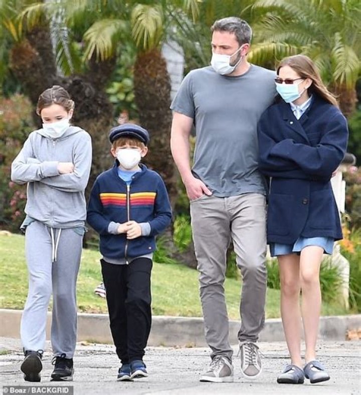 Violet Affleck Masks Up In Style